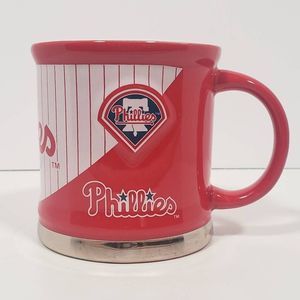 Encore Jeans Red Philadelphia Phillies Ceramic Mug with Metal Base
